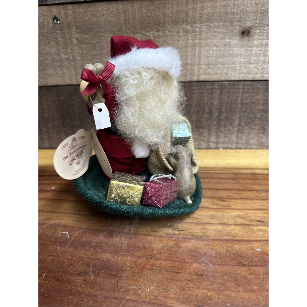 Lizzie High Little Santa 1995 Christmas with Dog 10th Anniversary